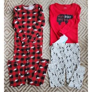 Cutie Pie Dreamers Kids Set of 2 Christmas Long Sleeve Pajamas Set Sz 24 Months